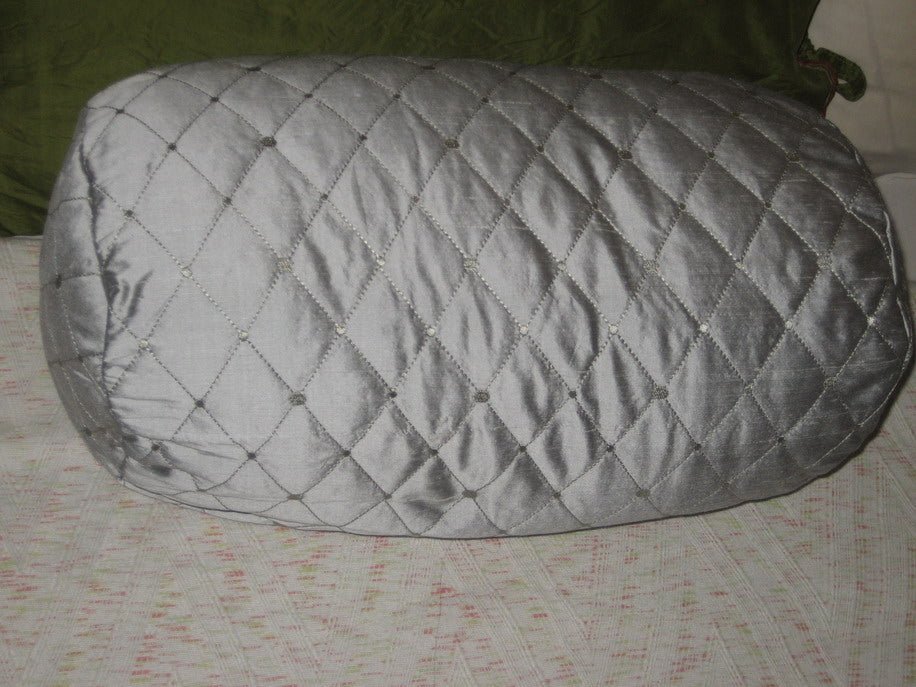 dupioni silk bolsters{quilted} - Image 2